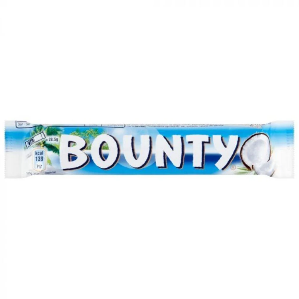 Bounty, chocolate bar filled with coconut 57g (Pack of 24) 