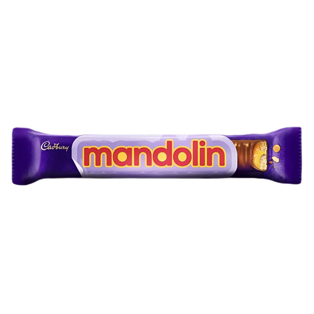 Cadbury Mandolin, biscuit covered with caramel and chocolate 25g (Pack of 12)