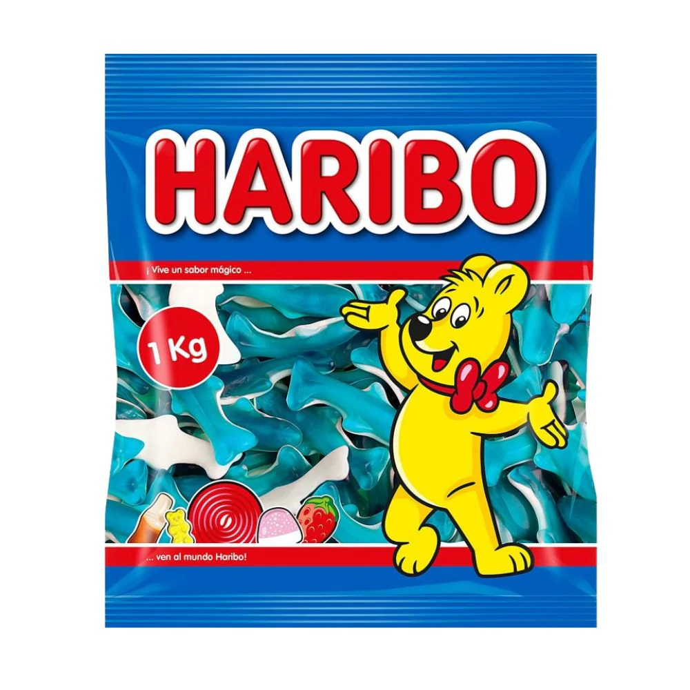 Haribo Dolphins, dolphin-shaped gummy candies (1kg Pack)