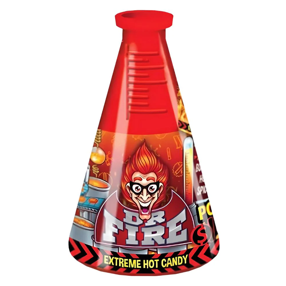 Dr. Fire Power Balls Extreme Hot Candy, spicy candies 15g (Pack of 9)