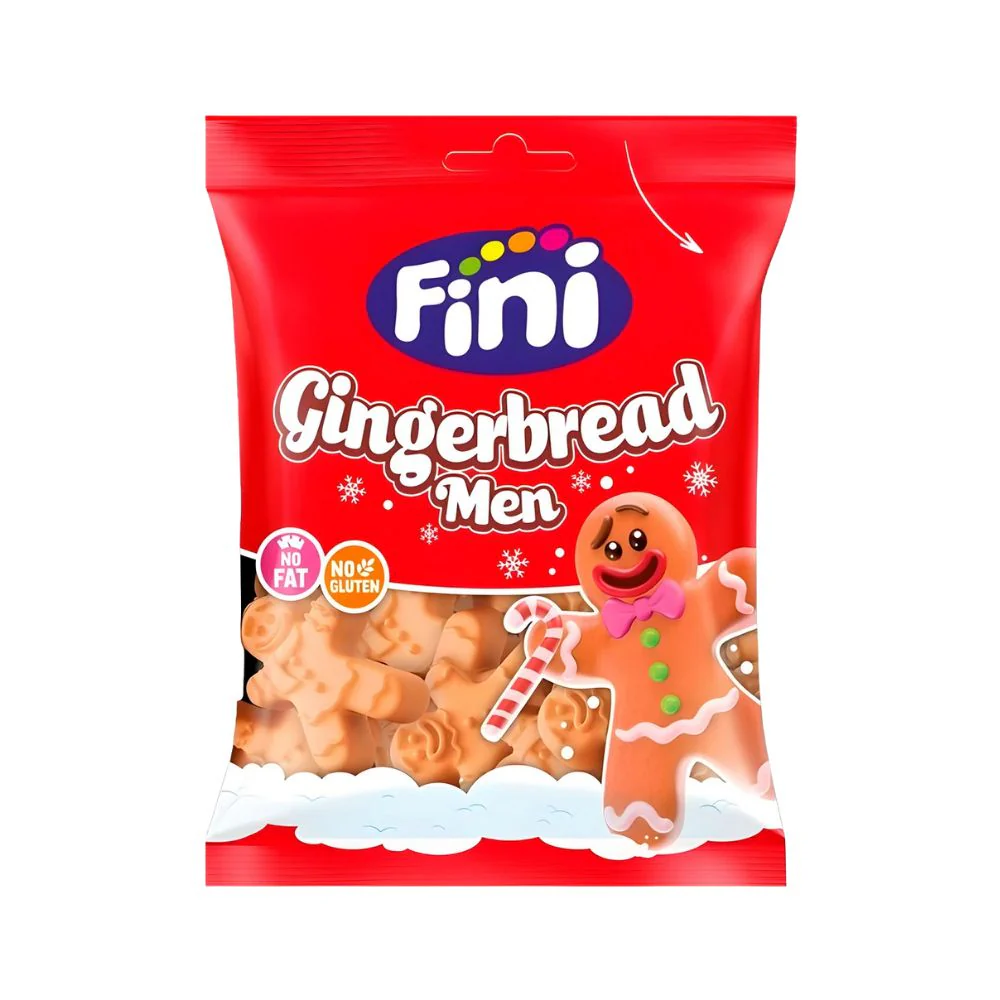 Fini Gingerbread men, caramelle gommose da 90g (Confezione da 12)