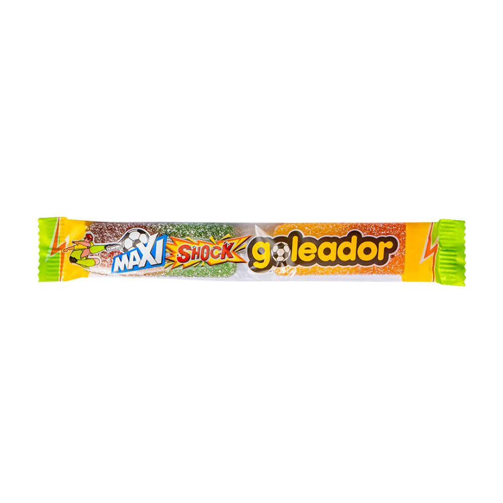 Goleador Maxi Shock, fruit-flavored gummy candies 11g (Pack of 130)