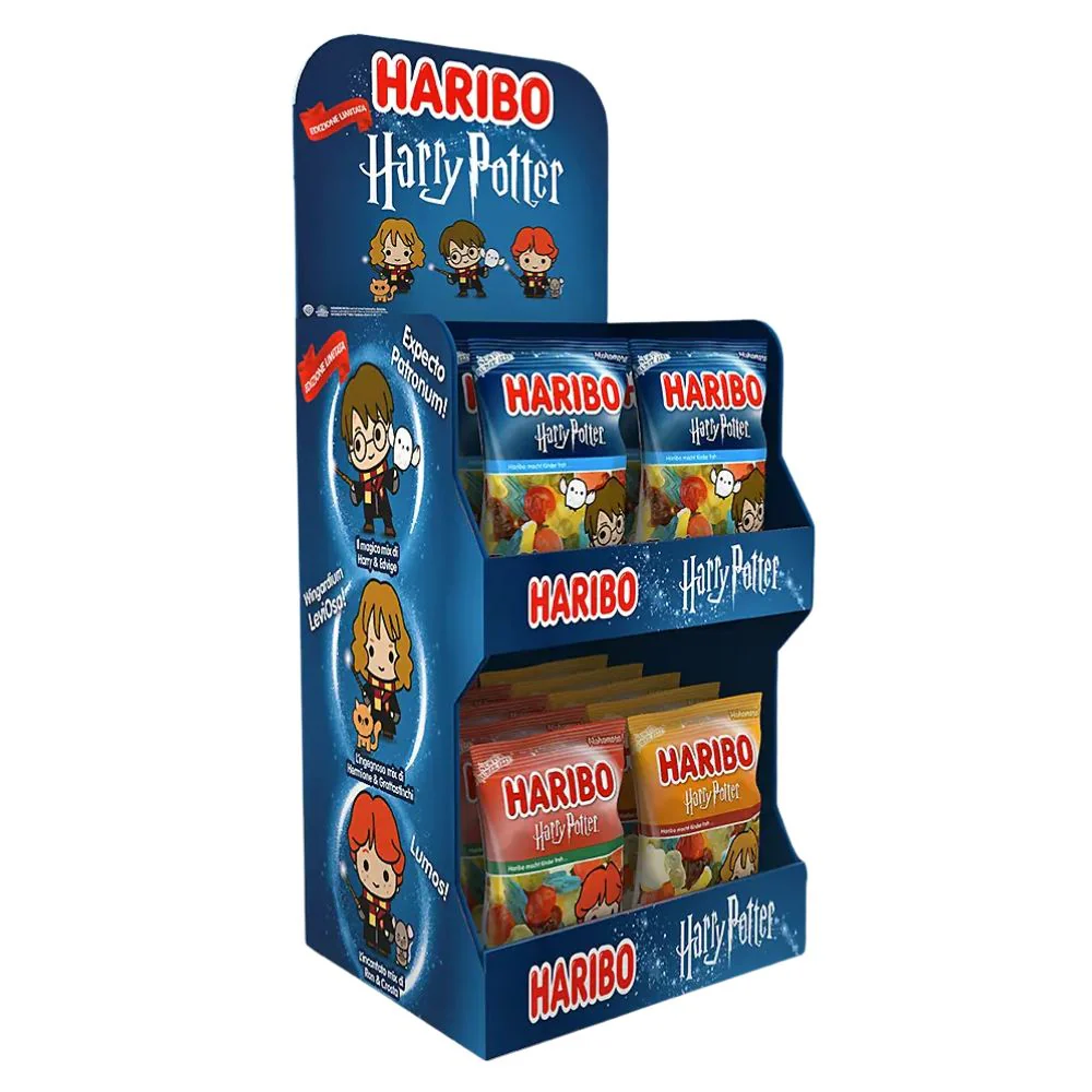 Haribo Harry Potter Limited Edition, fruit and cola flavored candies 80g (Pack of 40)