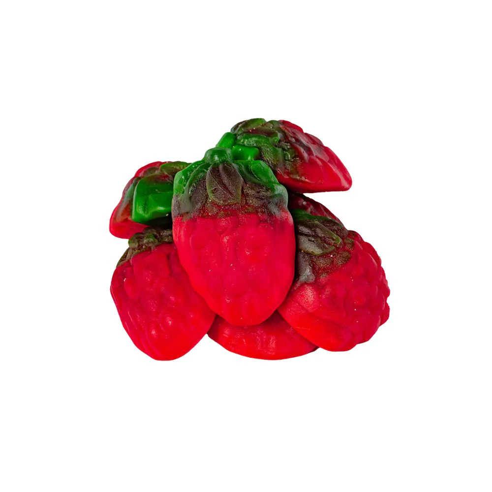Jelly Filled Strawberries, gummy candies filled (Package of 1kg) 