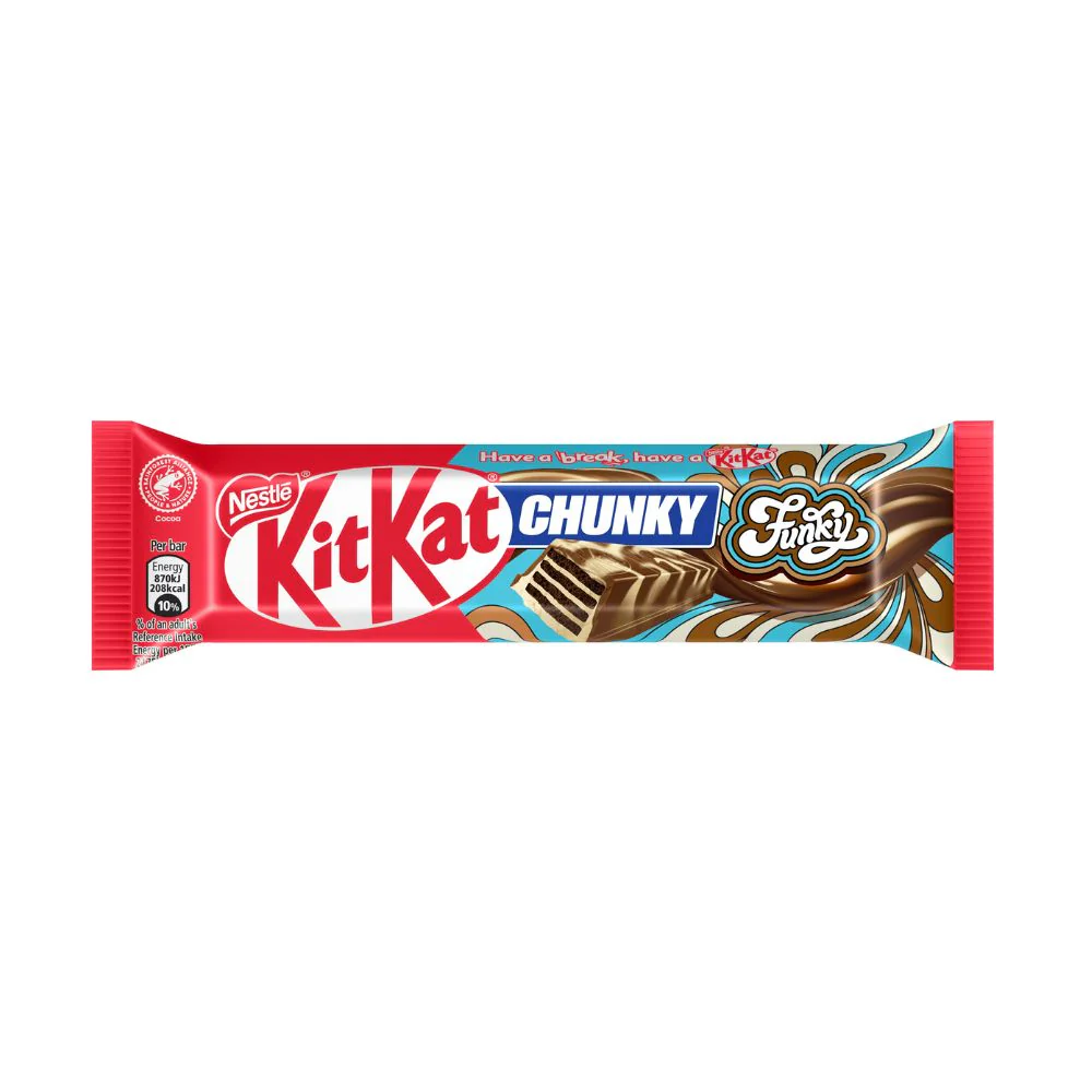 Kit Kat Chunky Funky, chocolate-covered wafer 40g (Pack of 24)