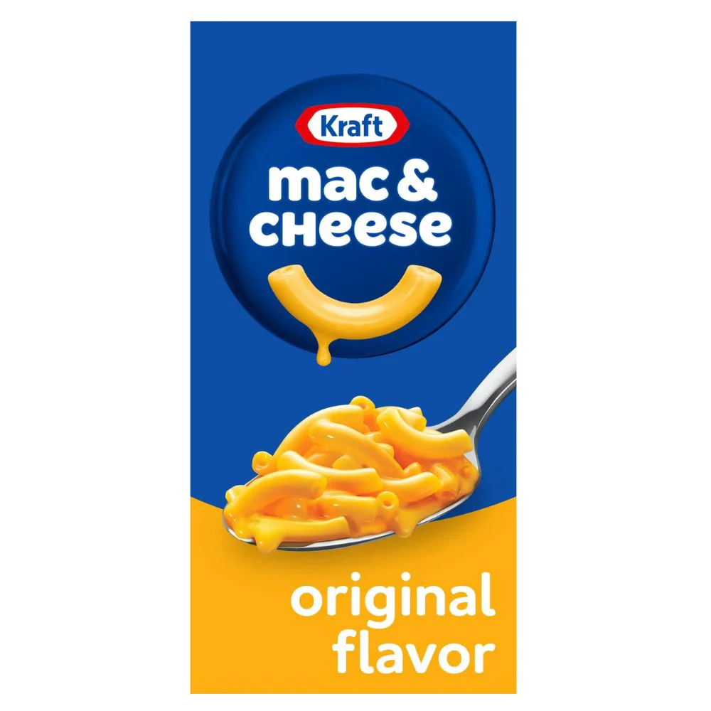 Kraft Macaroni and Cheese, cheese pasta preparation 206g (pack of 35)