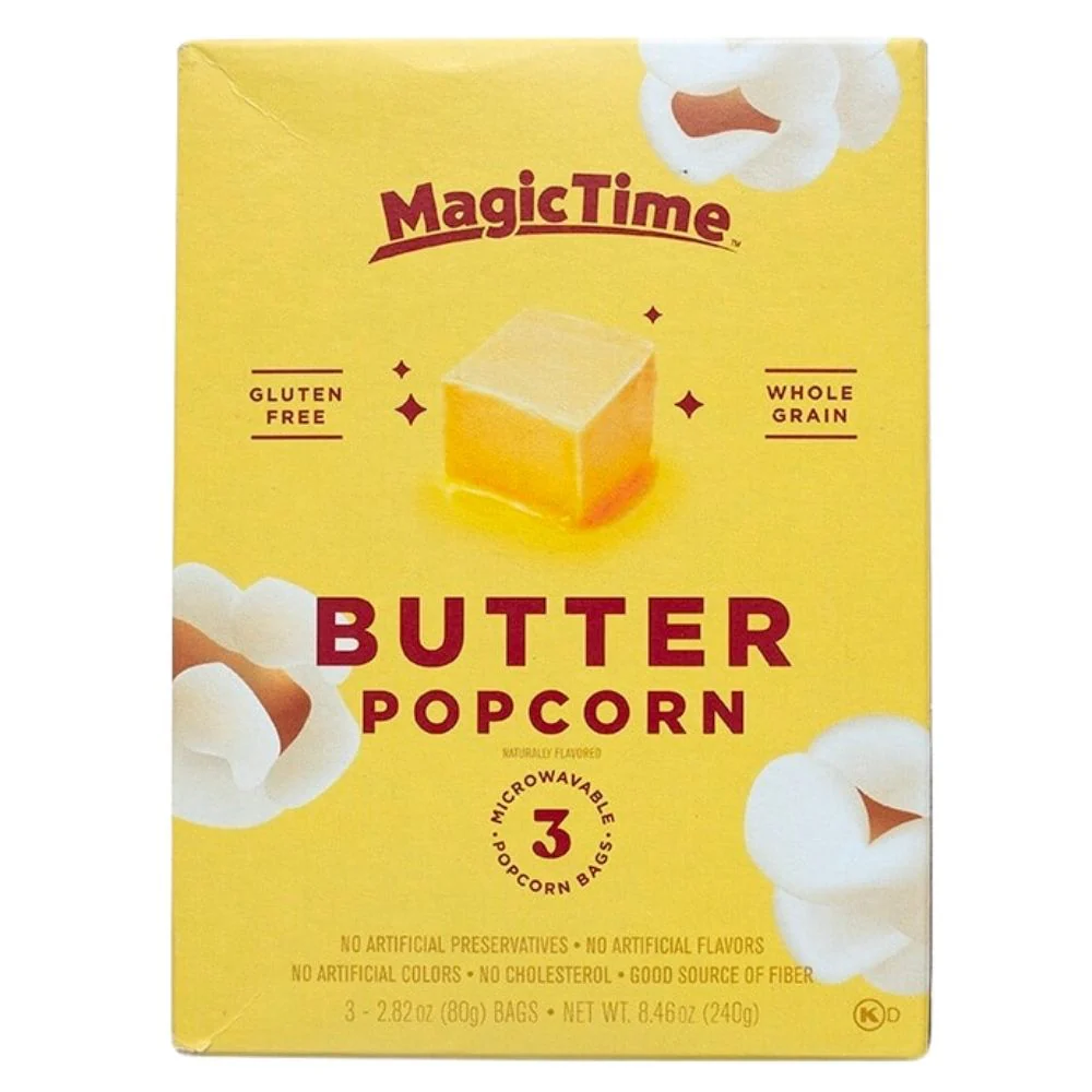 Magic Time Butter Popcorn, butter popcorn 240g (Pack of 12) 