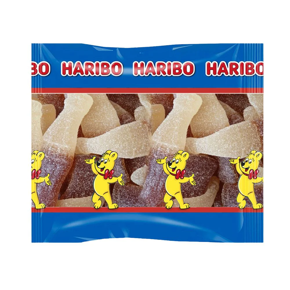 Haribo Maxi Cola Bottles Frizzi, cola-flavored gummy candies (2kg package) 