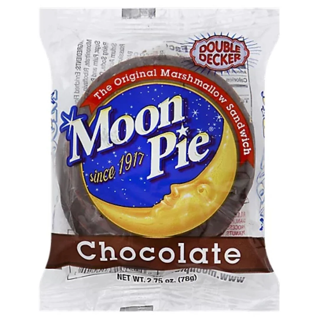 Moon Pie Chocolate, chocolate snack cake 78g (Pack of 12)