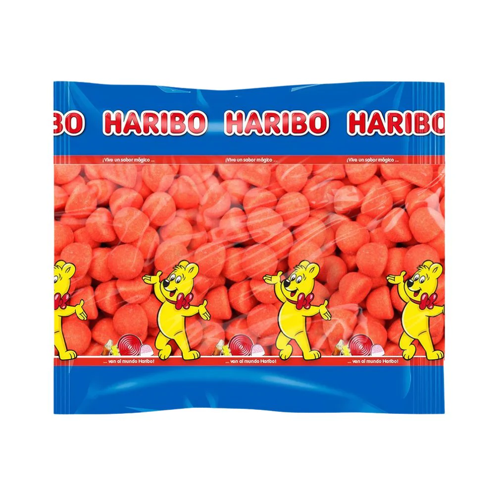 Haribo Soft Strawberries, strawberry-flavored gummy candies (1.5kg Pack) 