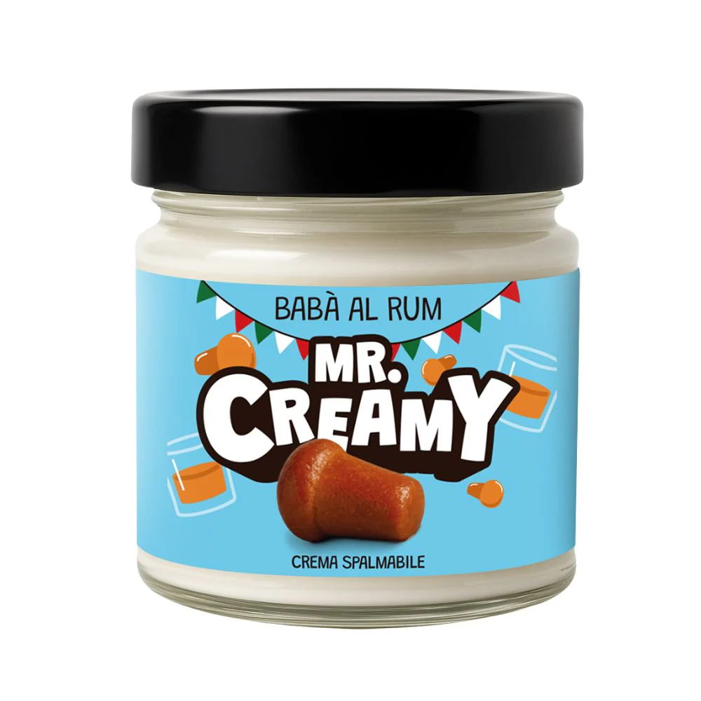 Mr. Creamy Rum Baba, rum baba spreadable cream 200g (Pack of 6)