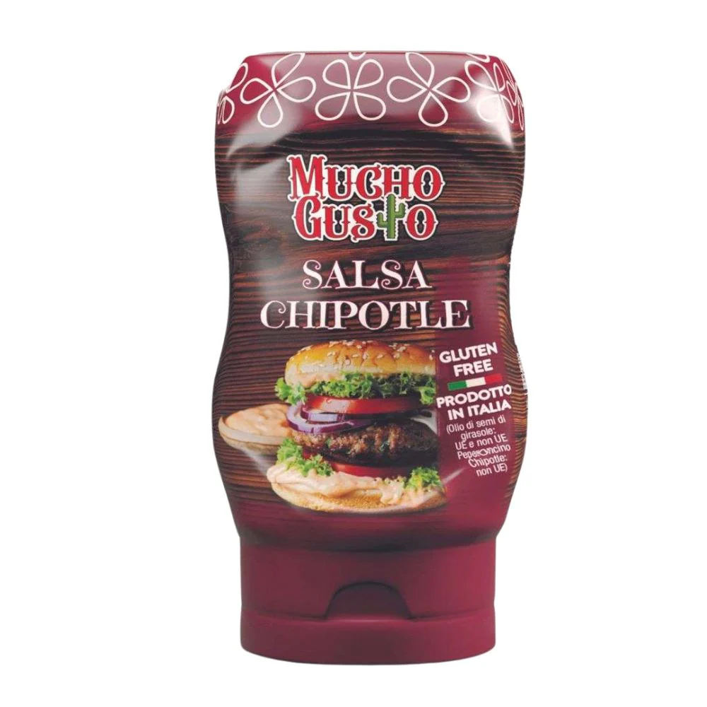 Mucho Gusto Chipotle Salsa, mayonnaise-based sauce with chipotle chili pepper, 260g (Pack of 9)