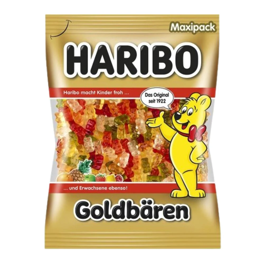 Haribo Gold Bears, fruit-flavored gummy candies (1kg Package) 