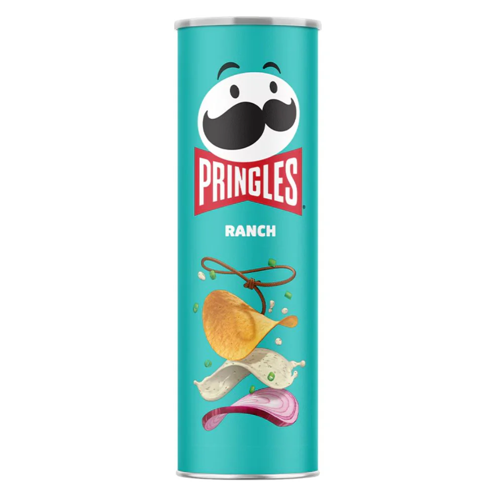 Pringles Ranch, chips with Ranch sauce flavor 158g (pack of 14)