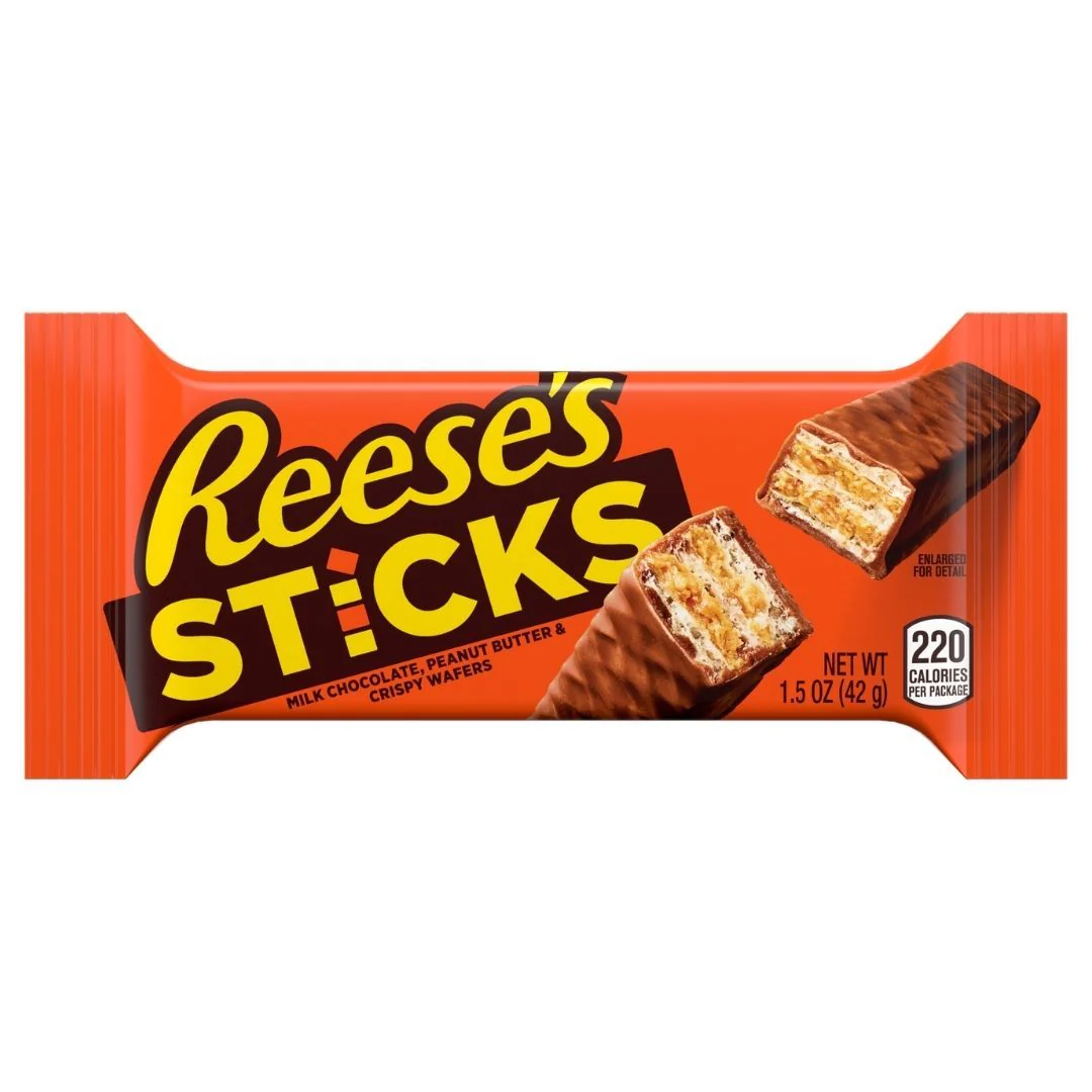 Reese's Sticks, peanut butter wafer 42g (pack of 20) 