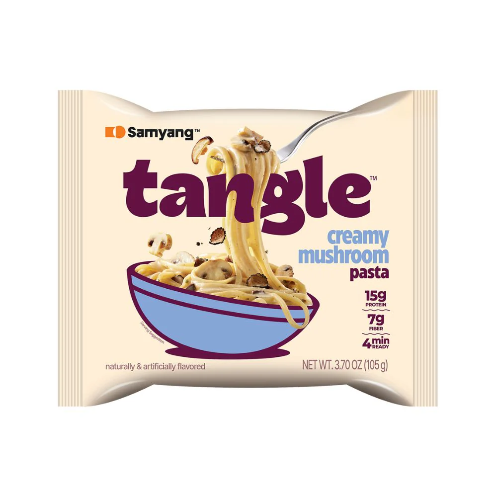 Samyang Tangle Creamy Mushroom, mushroom-flavored noodles 105g (Pack of 20)