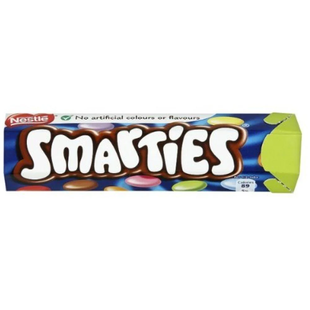 Smarties, milk chocolate-filled candies 38g (Pack of 24) 