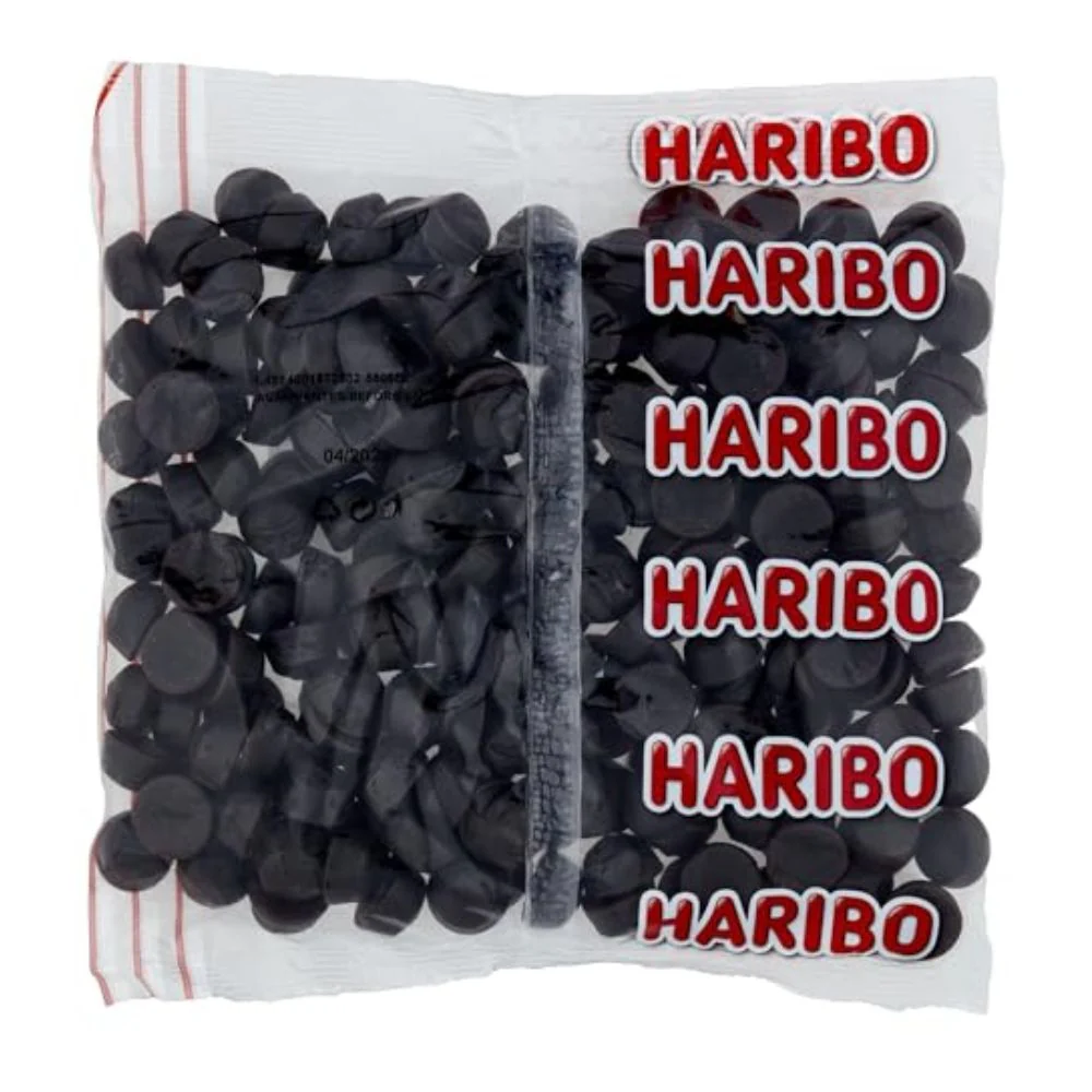 Haribo Soft drops, licorice candy (1kg package)