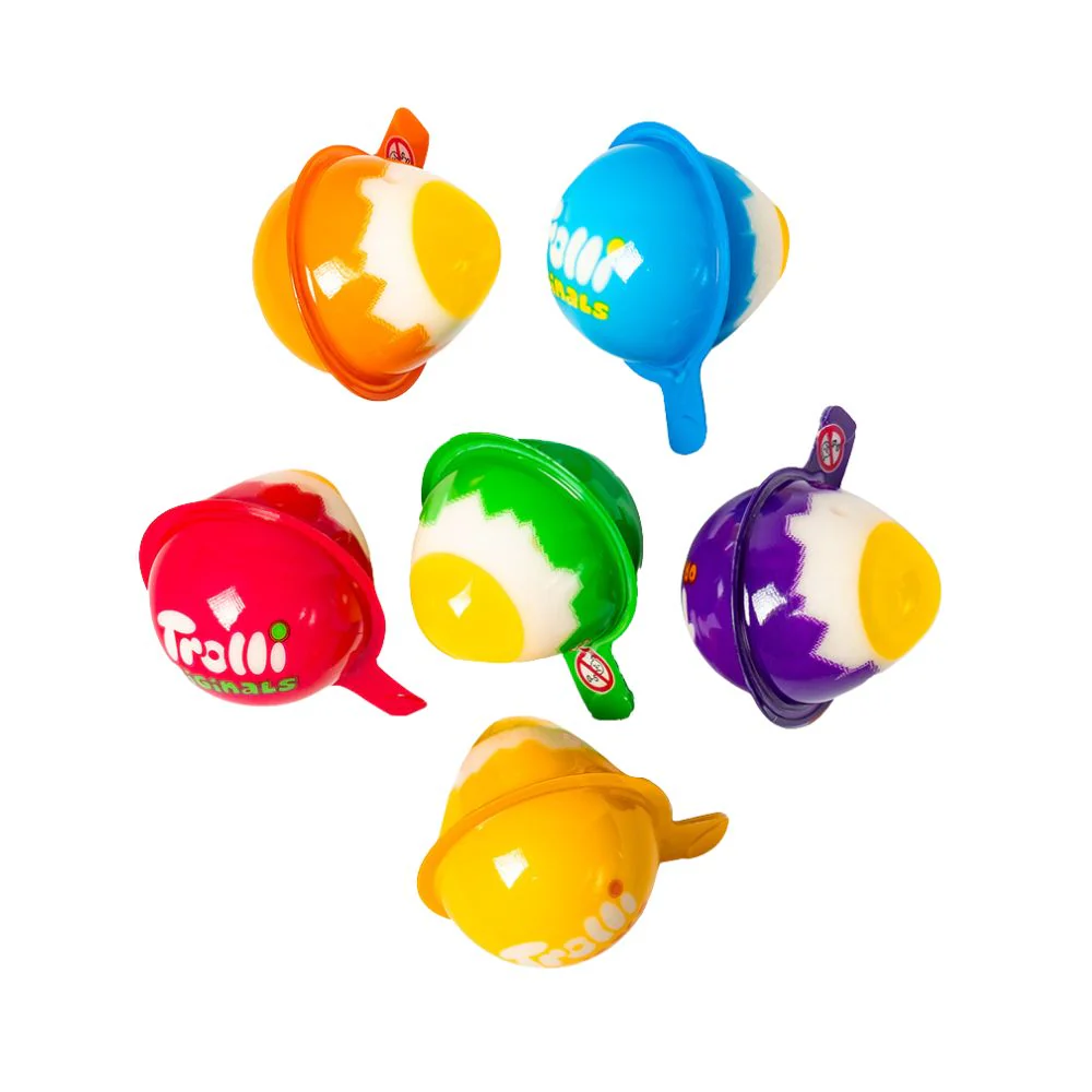 Trolli Easter Eggies, 18.8g filled gummy candies (Pack of 60)