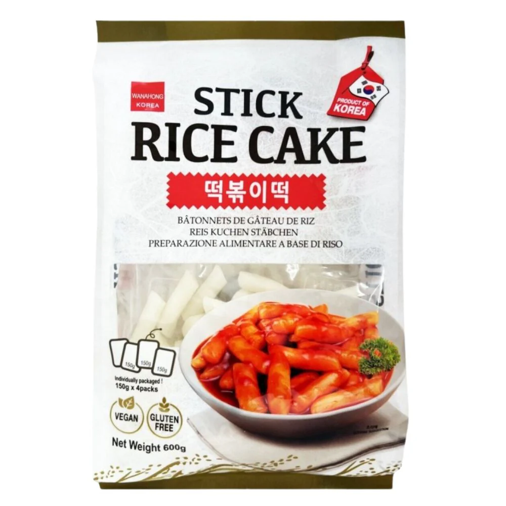 Wang Korea Stick Rice Cake, 600g rice-based food preparation