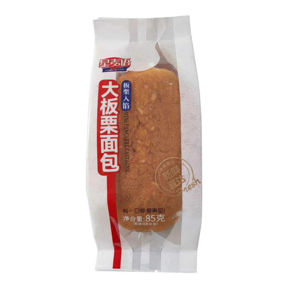 Xing Mai Yu Mini Chestnut Sandwich Bread, mini sandwich bread filled with chestnut-flavored cream, 85g (Pack of 24)